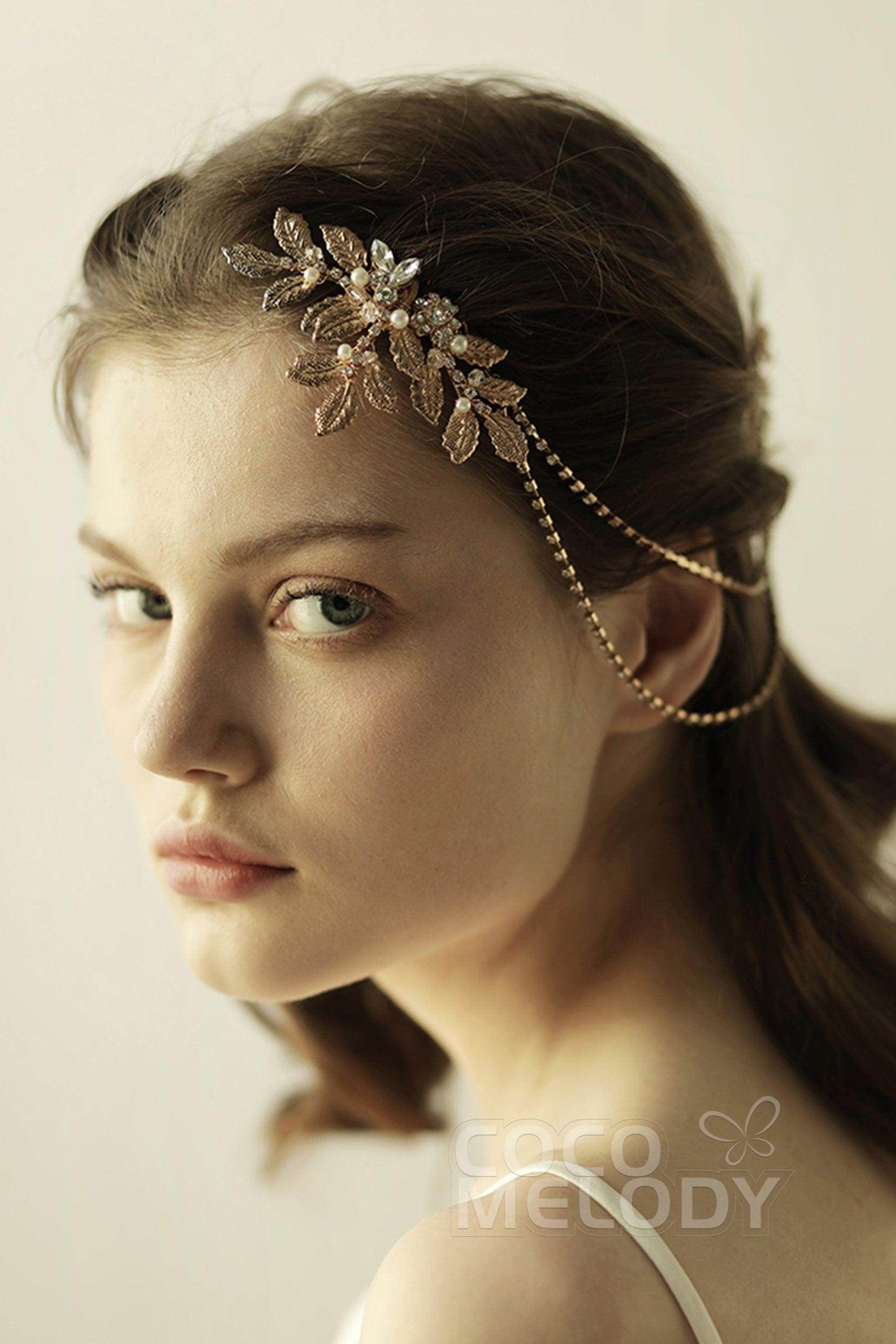 Alloy Hair Combs with Rhinestone CH0312 - COCOMELODY